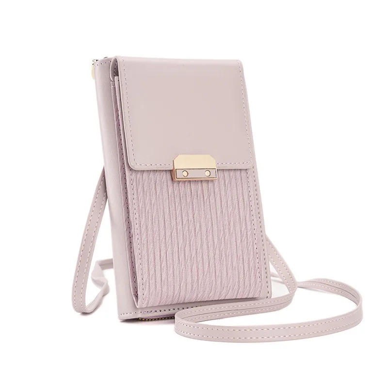 

2025 New Trendy Simple Crossbody Bag Korean Style Lock Small Square Wallet Women's Shoulder Bag