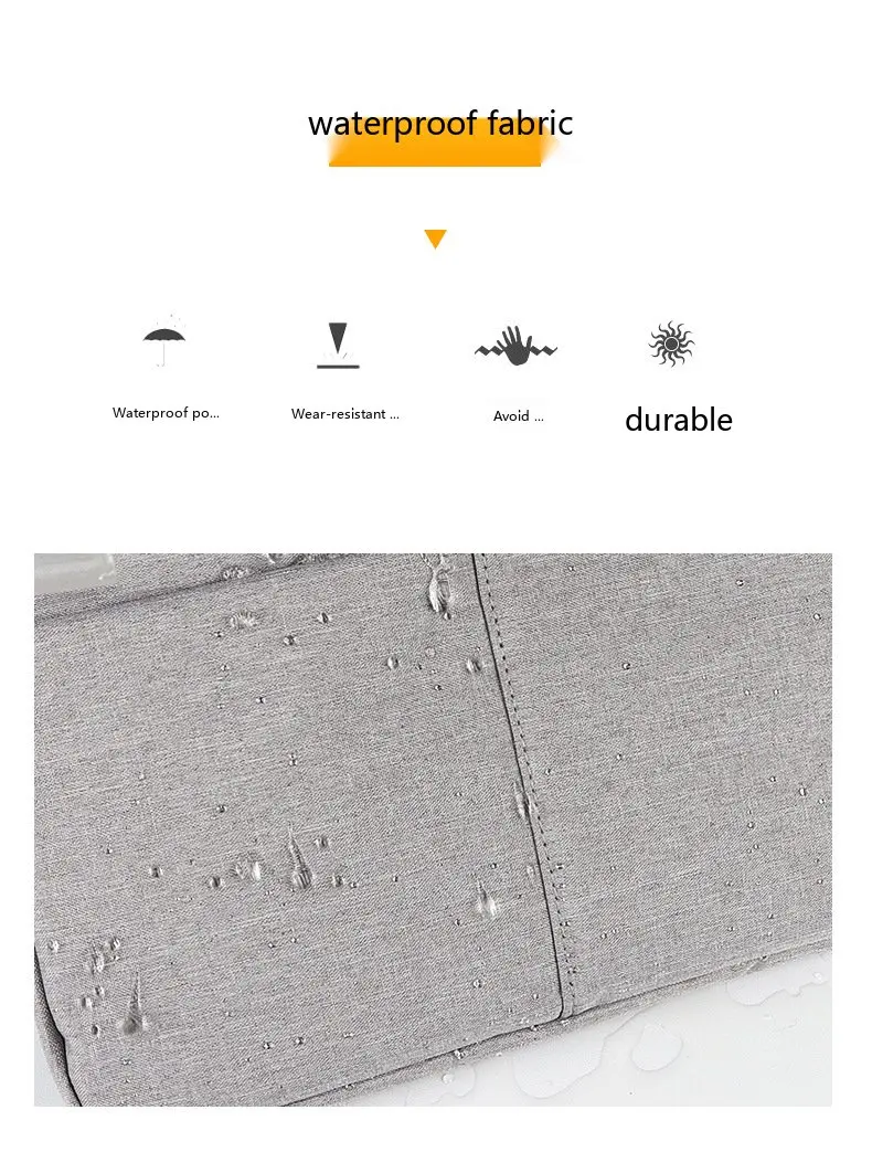 Oxford Laptop-Umhängetasche 14 15 Zoll Wasserdichte Aktentasche für MacBook Tragbare Schulter-Handtasche – Detail 8