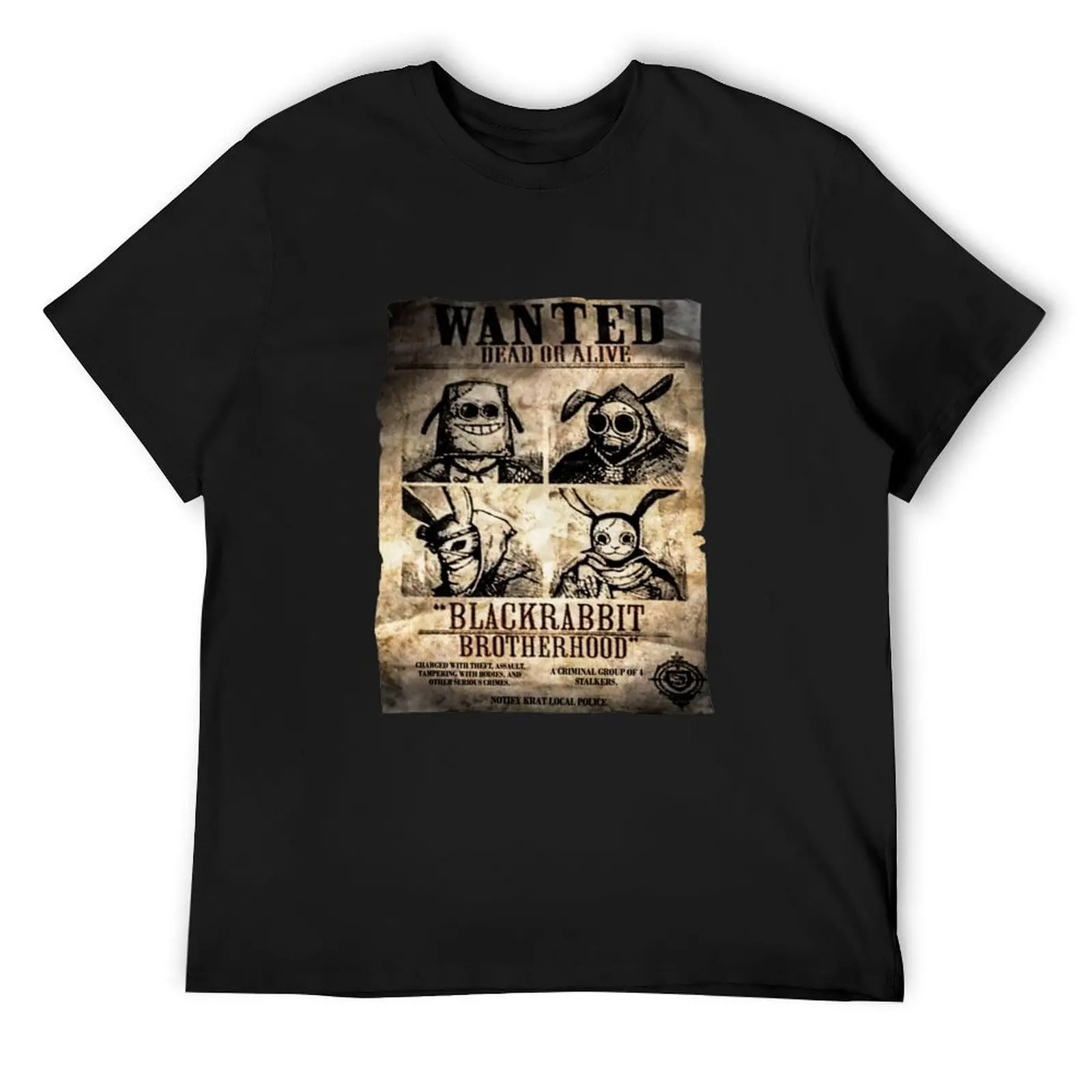 

Wanted: Black Rabbit Brotherhood Poster T-Shirt essential t shirt graphic t shirts new gifts and t-shirts men clothings