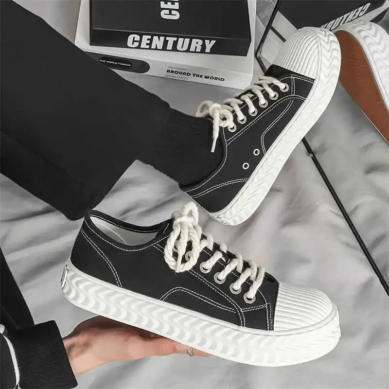 Scarpe da ginnastica massive con suola spessa Scarpe vulcanizzate intrecciate di marca da uomo Scarpe da ginnastica di lusso da uomo Sport autentiche Botasky Wide Fit Shoose