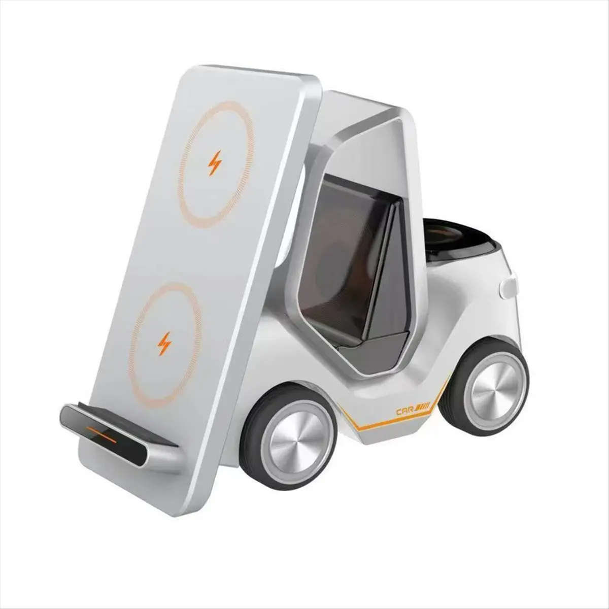 【A19R】Small Forklift Wireless Charger Fast Charging Charging Station High Speed Charger Base Stand for Cell Phone A view 2