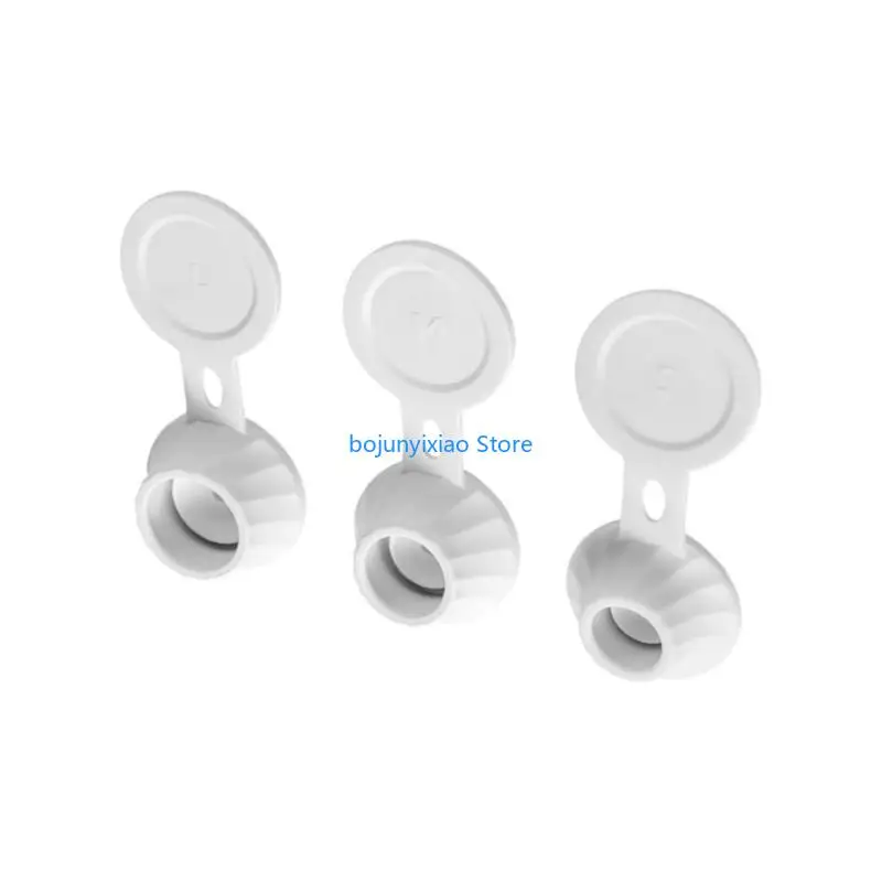 

900B Pack of 6 Plastic for Kitchen Condiment Bottles Durable Inverted Bottle Flip-Top Dispensing Household