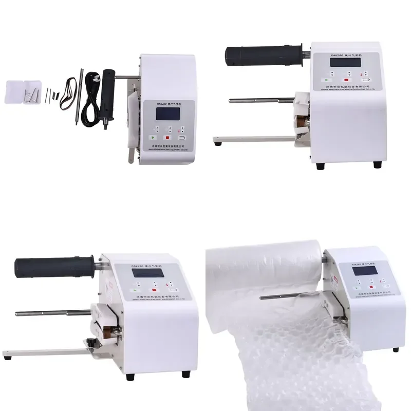 Air Pillow Maker Machine Filled with Bubble Film for Protecting Goods Packaging Cushioning Material