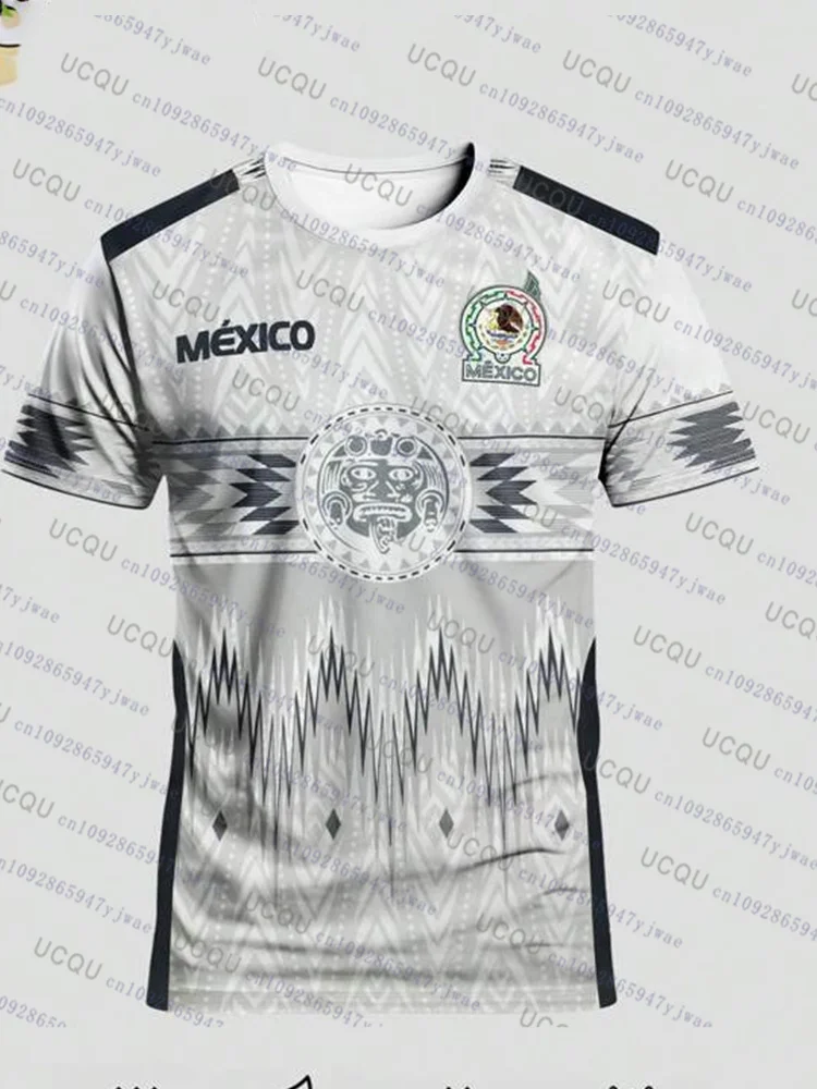 2026 المكسيك لكرة القدم جيرسي الرجال ملابس حريمي ثلاثية الأبعاد مطبوعة الرياضة عادية في الهواء الطلق التدريب اليومي التجفيف السريع الرجال التي شيرت بلايز #2