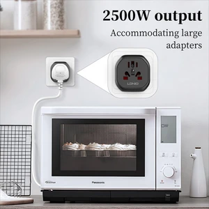 LDNIO-Adapter - - Evrensel Seyahat Adaptörü-I, Kr Fiş, Fiş, Avrupa'dan Amerika'ya Dönüştürücü, 48mm, Seyahat Aksesuarları En iyi 10 satış, dönüştürücü kiti bisiklet elektrikli-no. 10