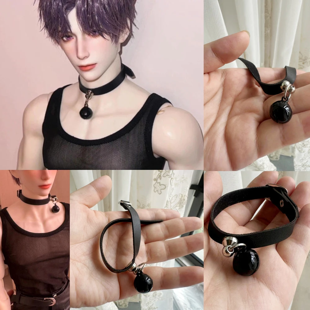 A44 Children Handmade Toy uncle ID75 Uf75 DZ75 FMD80 UF752.0 Am77 Yc76 2D80 BJD Doll Accessories Black Red Neck Ring 2pcs/set