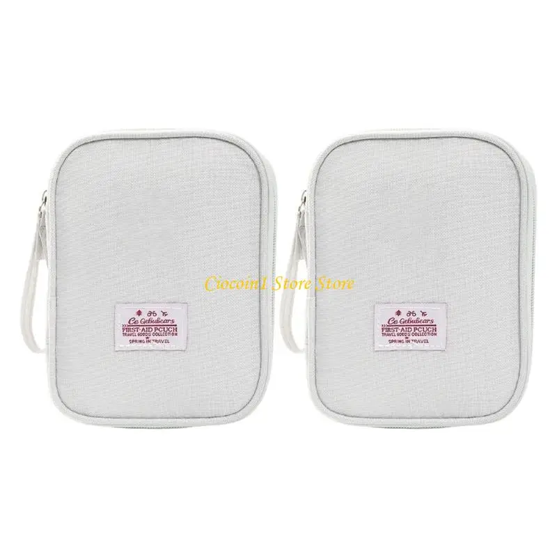 A3PC ความจุขนาดใหญ่ First Aid Storage กระเป๋ากันน้ำ Anti Fall Design สำหรับ Home Travel Hiking Camping การป้องกันความปลอดภัย