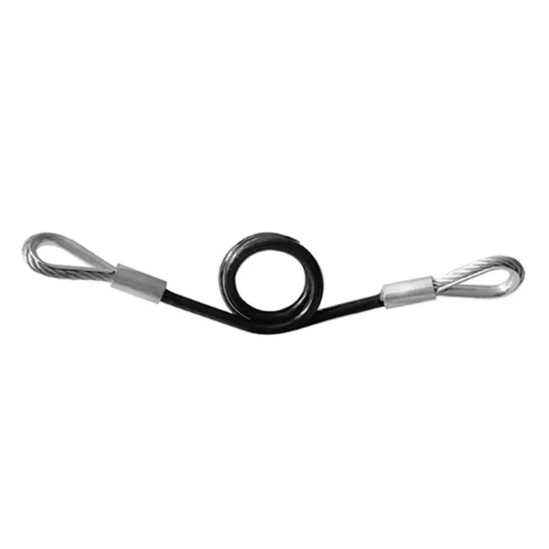 A20K-Trailer Safety Towing Cable Without Hook 3500Lbs Load Bearing 70CM Maximum Extension Length Spring Towing Rope For RV