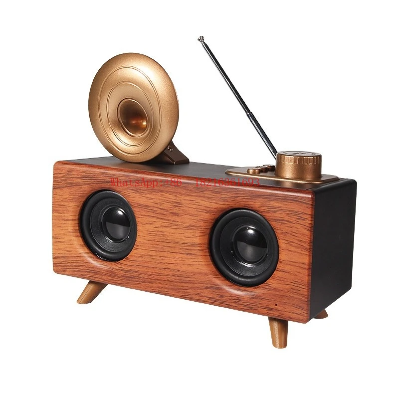 3D Surround High Sound Quality Retro Stereo Subwoofer B6 Wireless Speaker Super Large Volume Portable Outdoor Radio