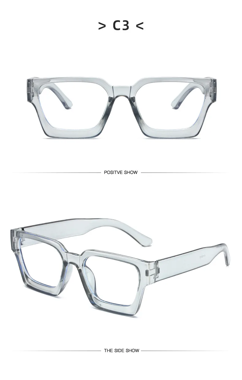 Neue Transparente Computer Brille Rahmen Frauen Männer Anti Blau Licht Platz Brillen Blockieren Gläser Optische Spektakel Brillen ﻿ – Detail 10
