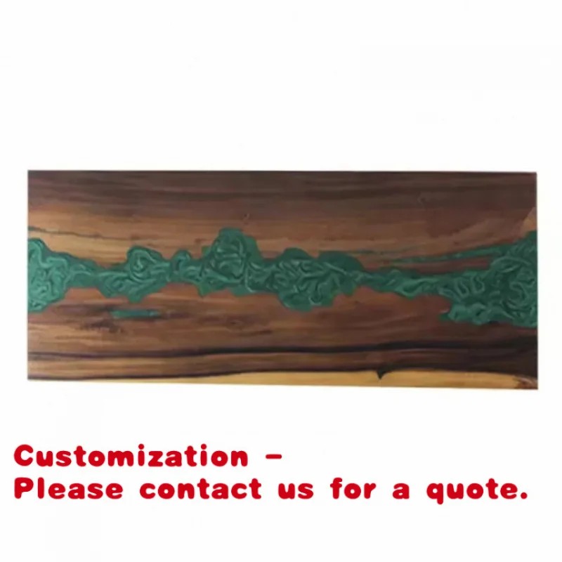 

custom.Blue Luxury Wooden Resin River Table Solid Wood Resin CoffeeTable