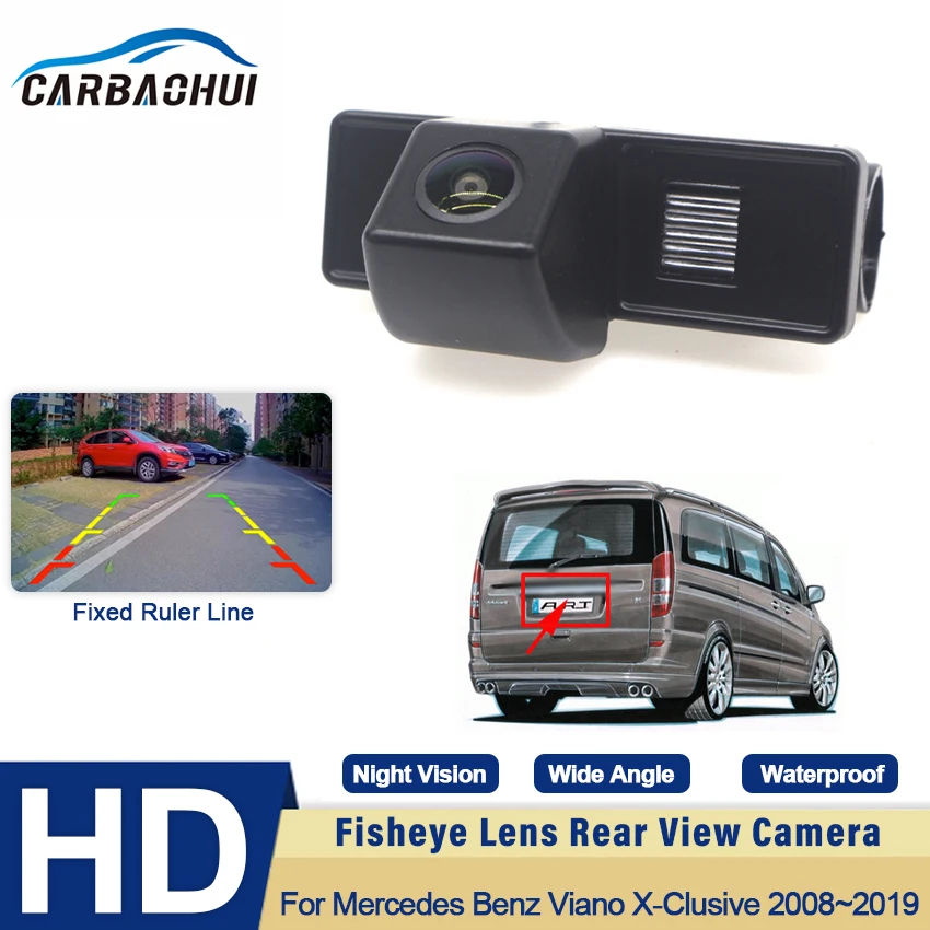

HD High quality RCA 1080P 170° FishEye Vehicle Rear View Camera For Mercedes Benz Viano X-Clusive 2008~2015 2016 2017 2018 2019