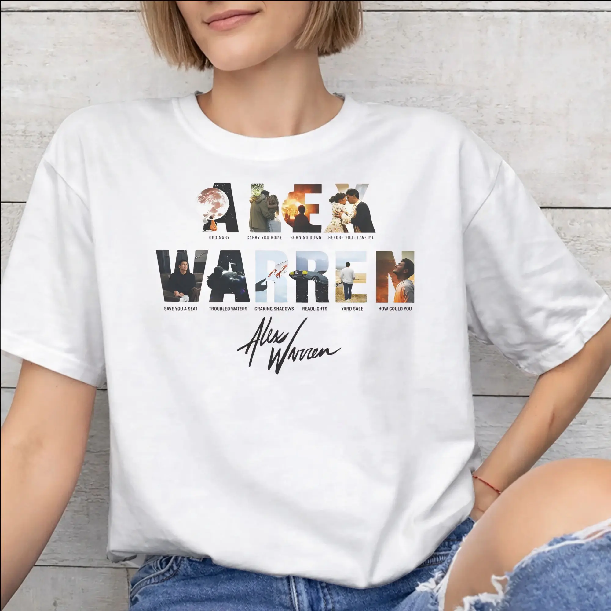 Alex Warren Little Orphan Live Tour 2026 Accessories Unisex T Shirts Pure Cotton Tee New Arrival  T-shirt Clothing
