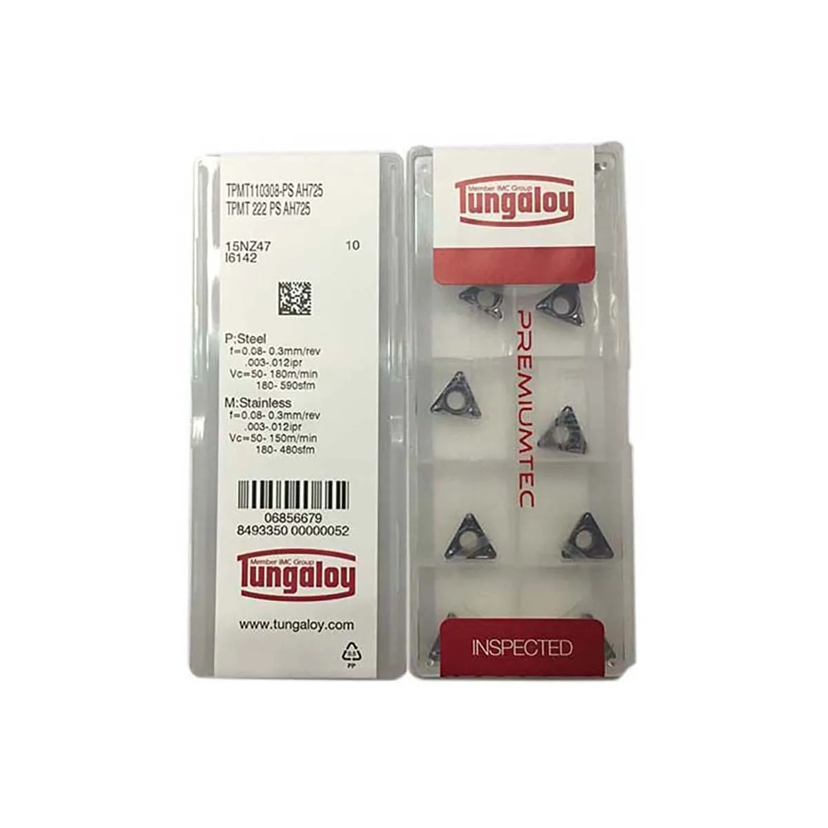 Tungaloy 100% Original TPMT TPMT110308 TPMT110304  TPMT110204 TPMT090204 PS NS9530 Medium-Roughing Carbide Turning Inserts
