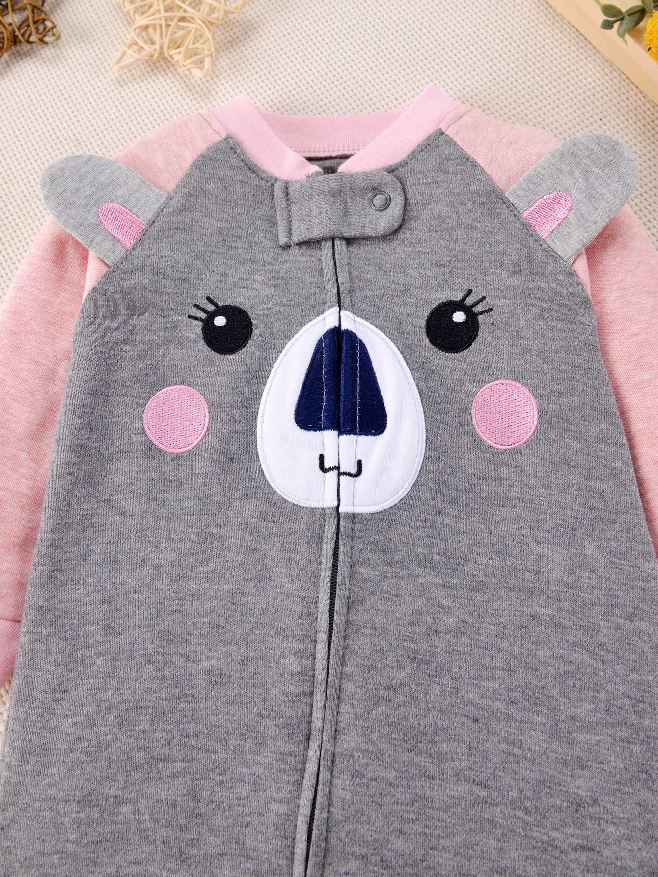 Pure Cotton Baby Footed Romper - Baby Nursery Embroidery review and price