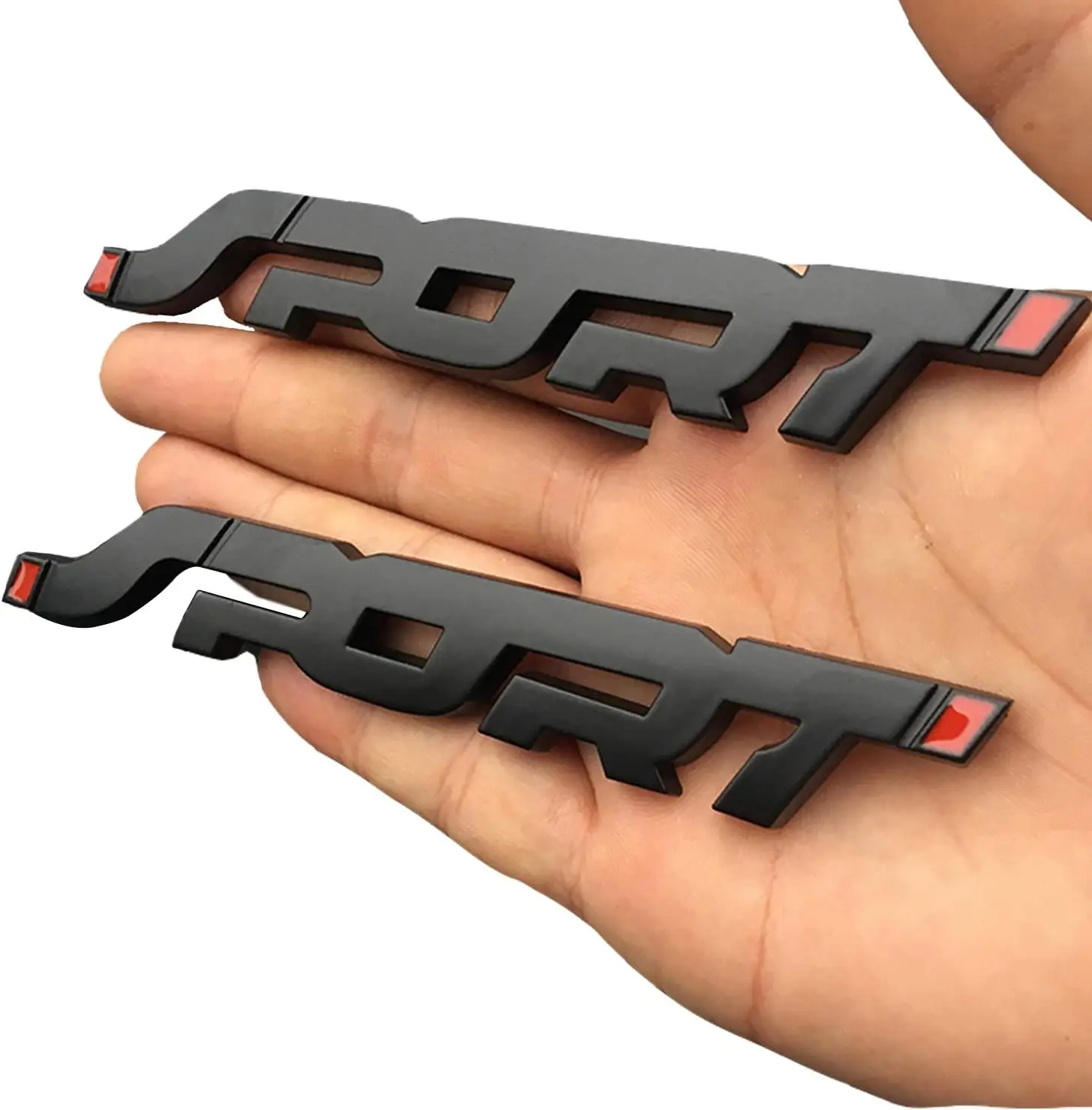 

2pcs Metal Sport Sticker 3D Premium Car Side Fender Rear Trunk Emblem Logo Badge Decals Compatible for Ford,BMW,Benz,etc.