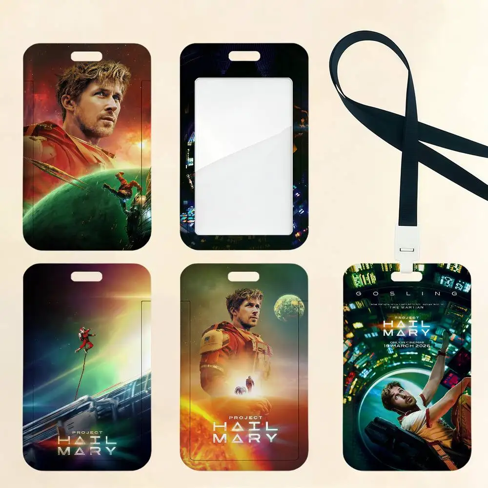 Movie P-Project H-HailS M-MaryS Card Holder Cardcase Bus Subway Work Permit Student Lanyard Neck Straps Badge Holder Door Card