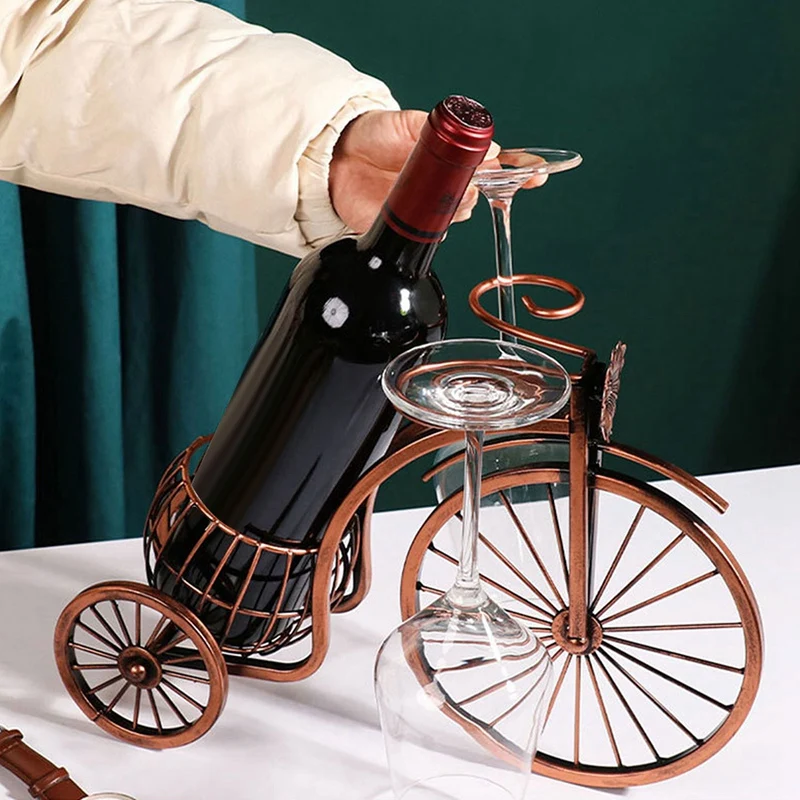 Carriage Wine Rack Decoration Shelf Wine Cabinet Decoration Furnishings Wine Tray Wine Glass Holder Wine Rack