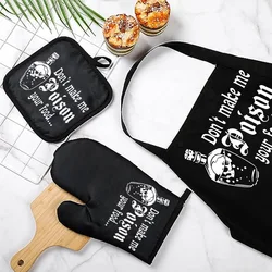 Funny pot holder apron Oven Mitt happy Halloween party fall autumn housewarming Kitchen home decoration mom wife hostess gift