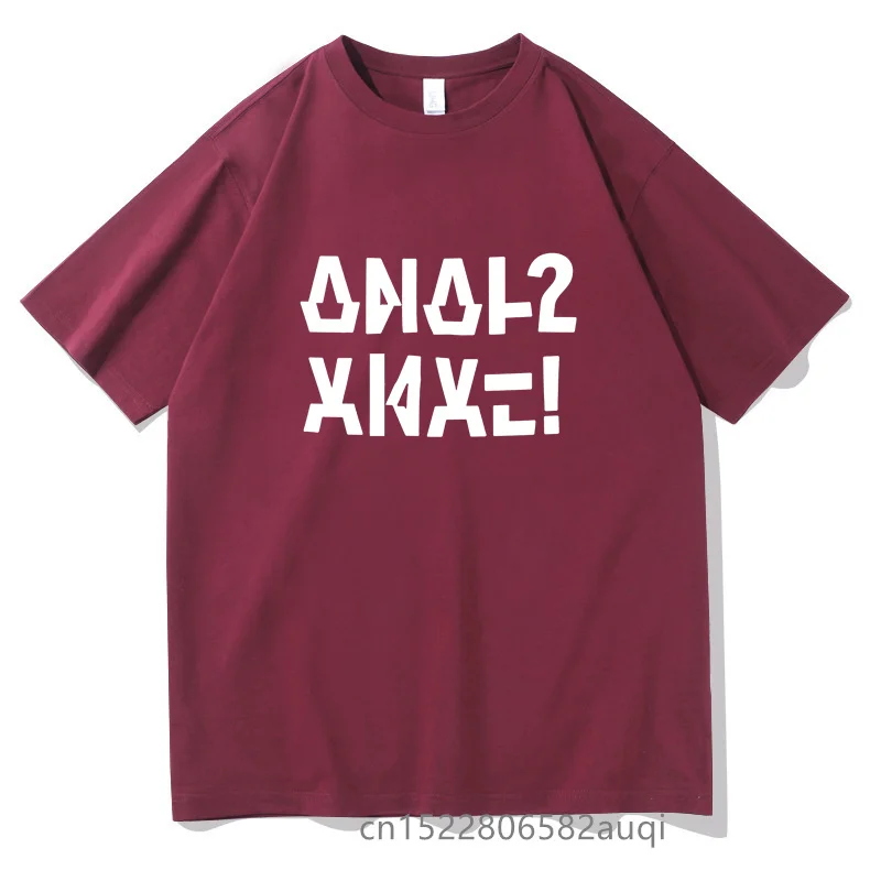 Camiseta negra de algodón con letras divertidas para hombre y niña, Tops estampados con cuello redondo, 11 colores, ropa de verano, envío directo