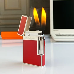 Windproof Lighter with Bright Sound for Men, Retro Cigarette Gift, Brass Shell, New