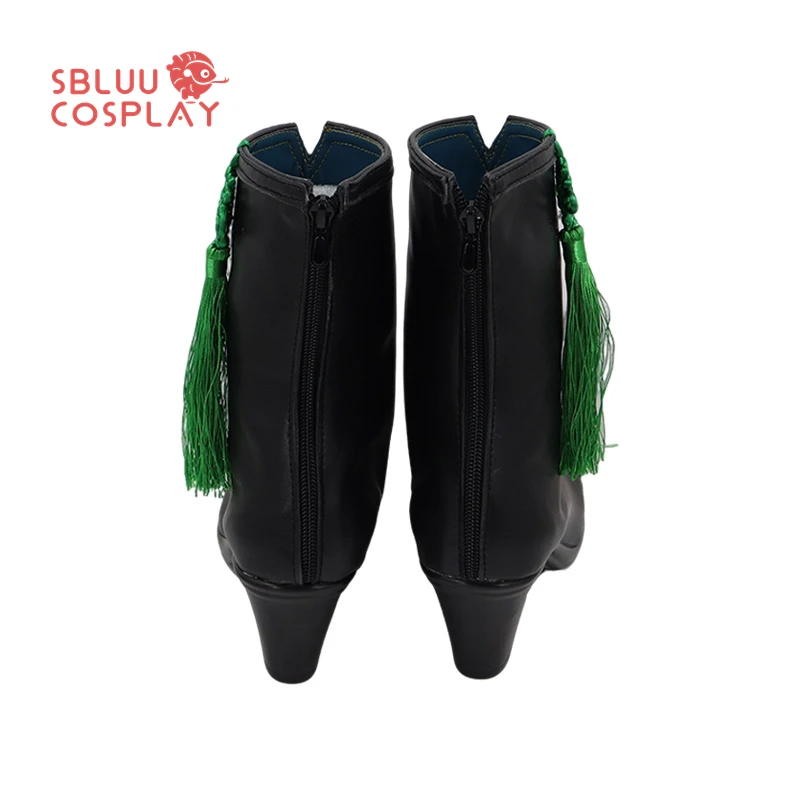 SBluuCosplay Gioco Arknights Dusk Scarpe Cosplay Stivali su misura per feste di Halloween
