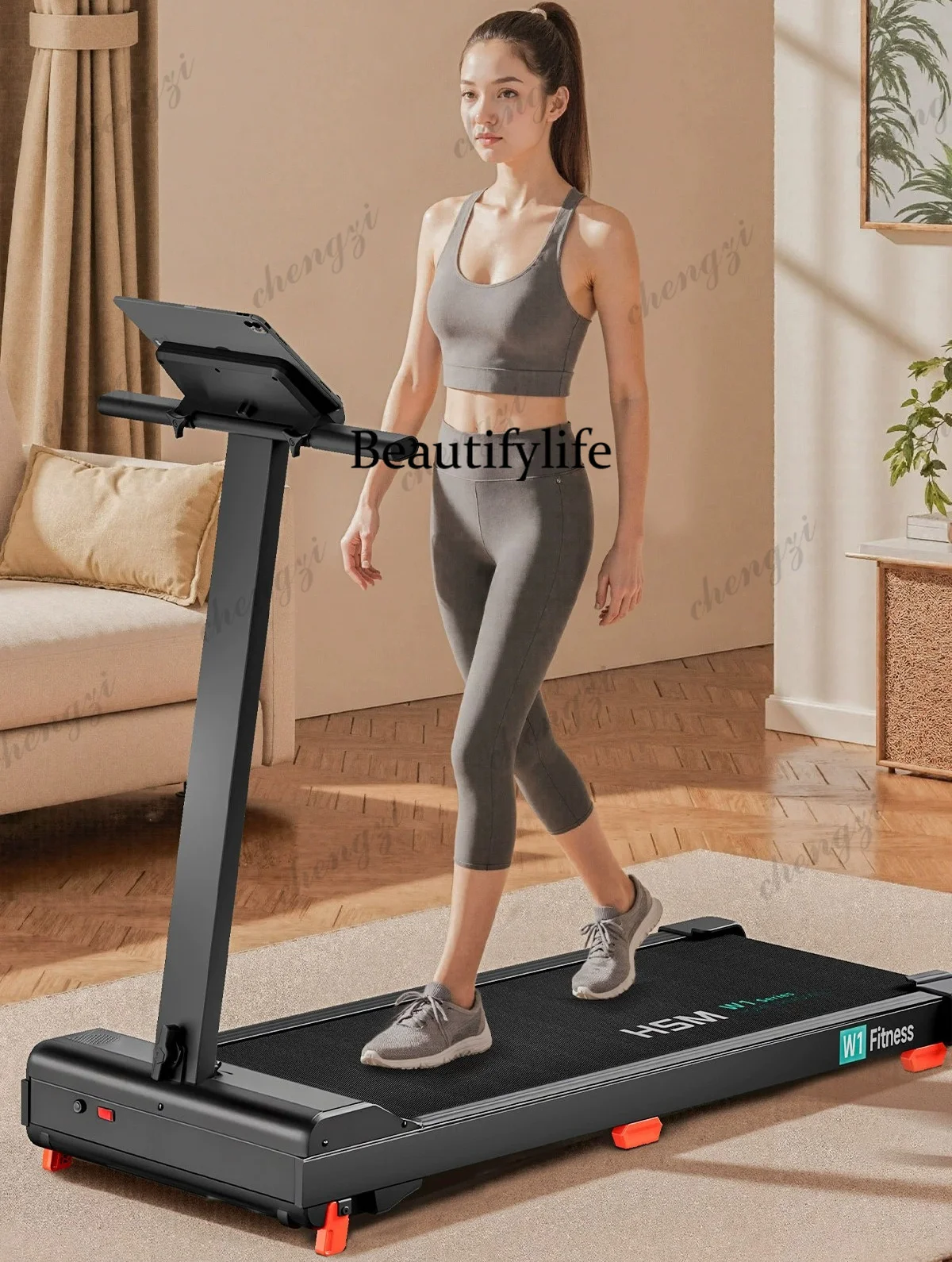 Flat walking machine Household small shock absorption Silent hill climbing machine Treadmill Foldable