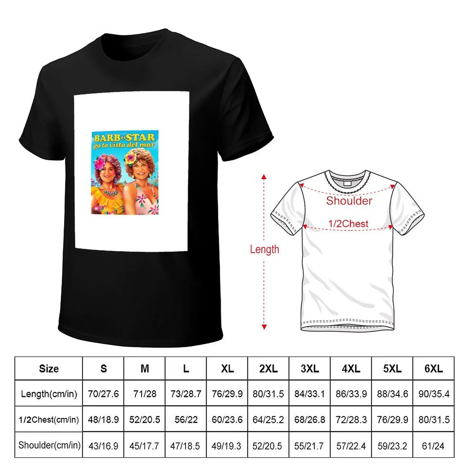 Barb and Star Go to Vista Del Mar 2021 T-Shirt Simple Line Art Print Tee
