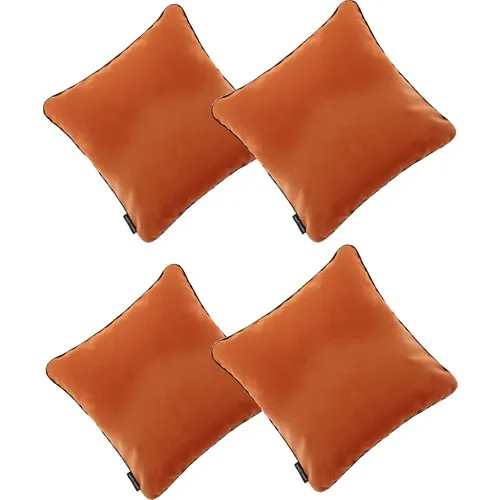 Creative Design Piping Pillow decorate Pillow Case 4 Pcs Orange