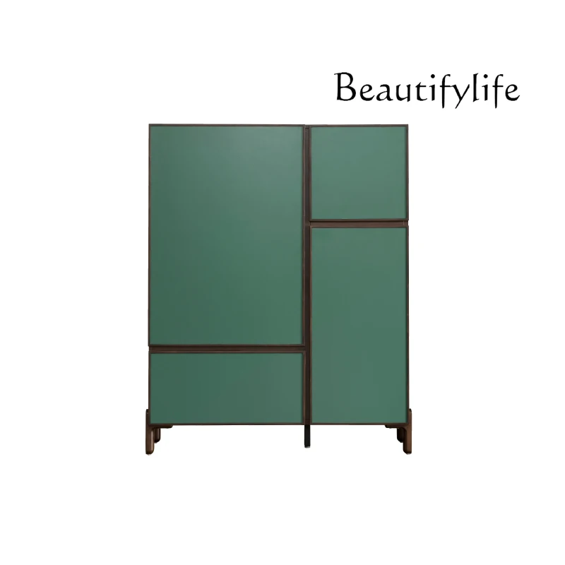 

Nordic style modern multi-functional simple light luxury living room integrated high cabinet dining side cabinet