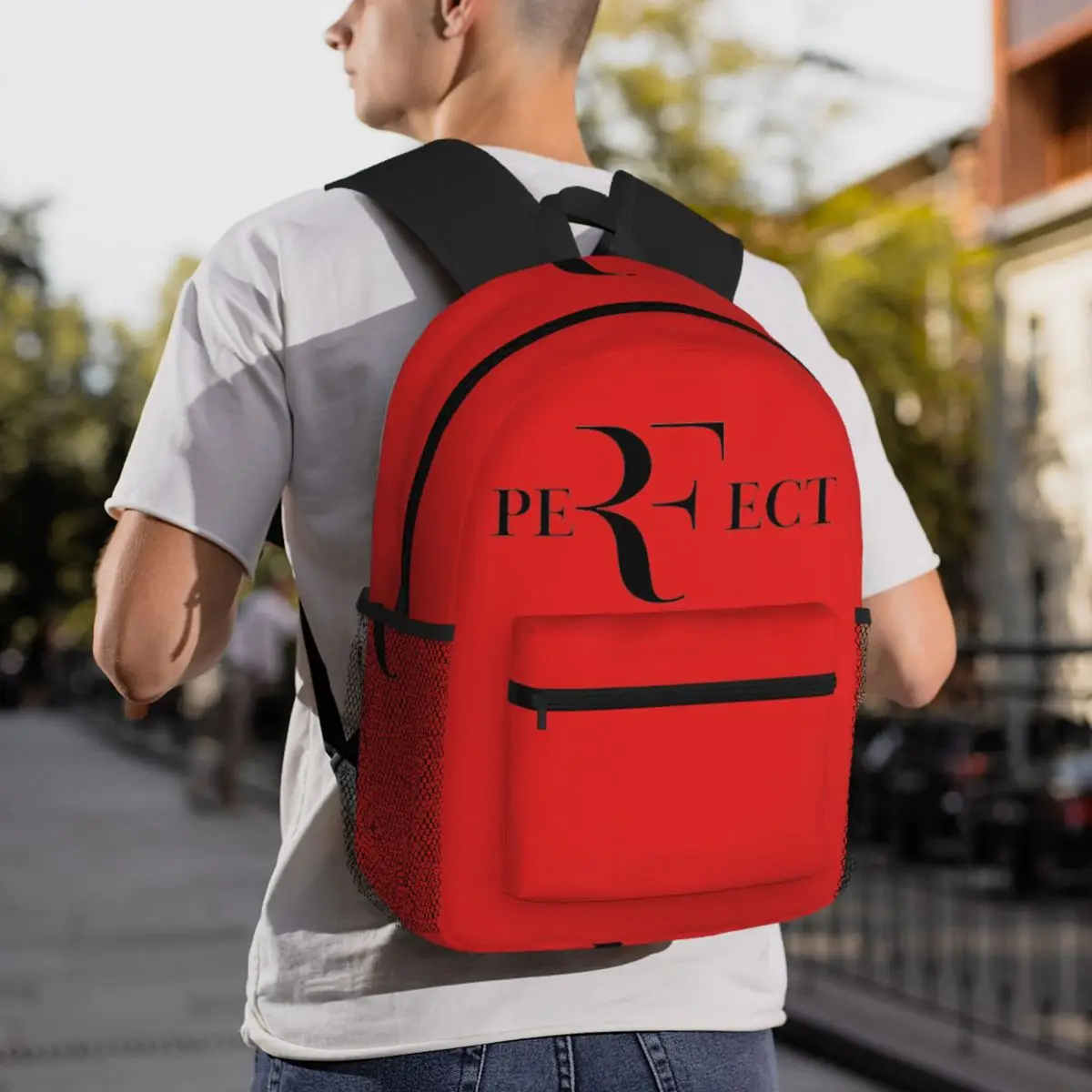 Roger Federer Backpack Daypack Large Capacity Boys Girls BookBag School Bag Shoulder Bags for Men Women