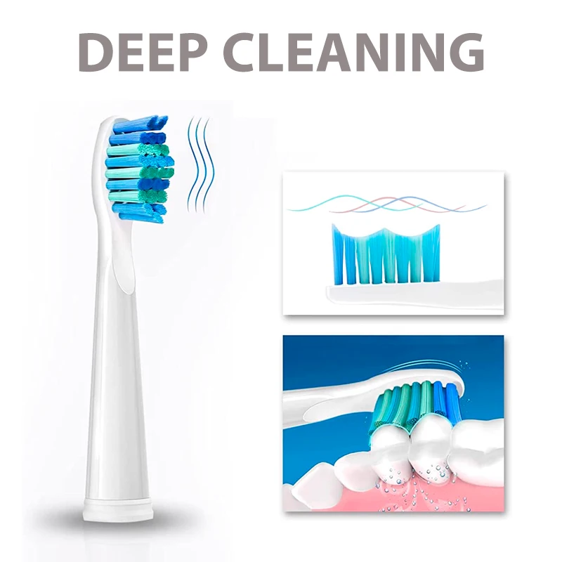 YUNCHI Replacement Electric Toothbrush Head Dupont Bristle Brush Refill For Fairywill Toothbrush