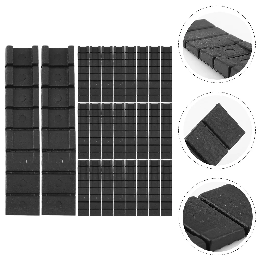 

30 Pcs Furniture Level Spacers Bed Stoppers Prevent Sliding Shims Whelping Pads Sofa Plastic Wedge Abs and Wedges for Leveling