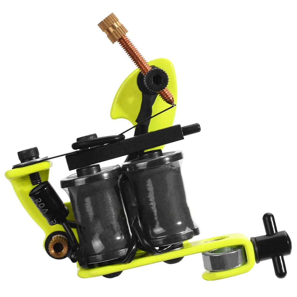 

Electroplating Iron Frame Coil Tattoos Machine Zinc Alloy Lining Device Supplies Tools Precision Winding Powerful Sound Small