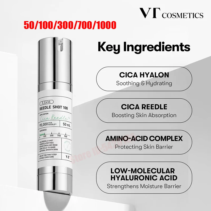 Shot 700/300/100 CICA Reedle Essence Vt Cosmetics Propolis  Desalination Of Fine Lines Collagen Reverse Aging Recombinant