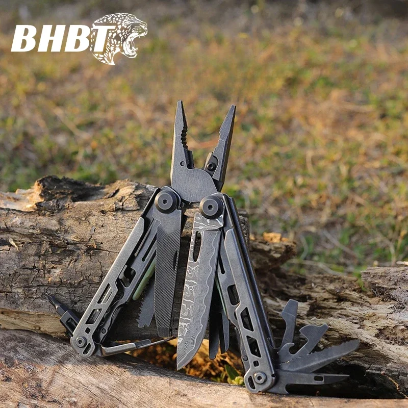 New BHBT Outdoor Camping Multifunctional Multi Tool EDC Wrench Clamp Pocket Camping Multitool Folding Knife Pliers