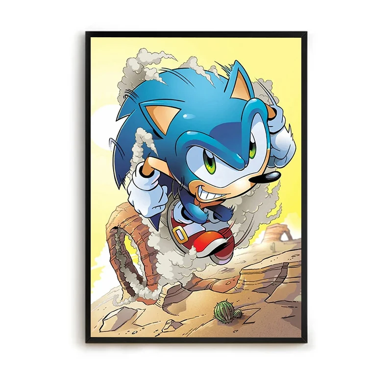 Posters for Wall Art Canvas Painting S-Sonic Decoration Home Decorations Paintings for Bedroom Luxury Home Decor Poster Anime