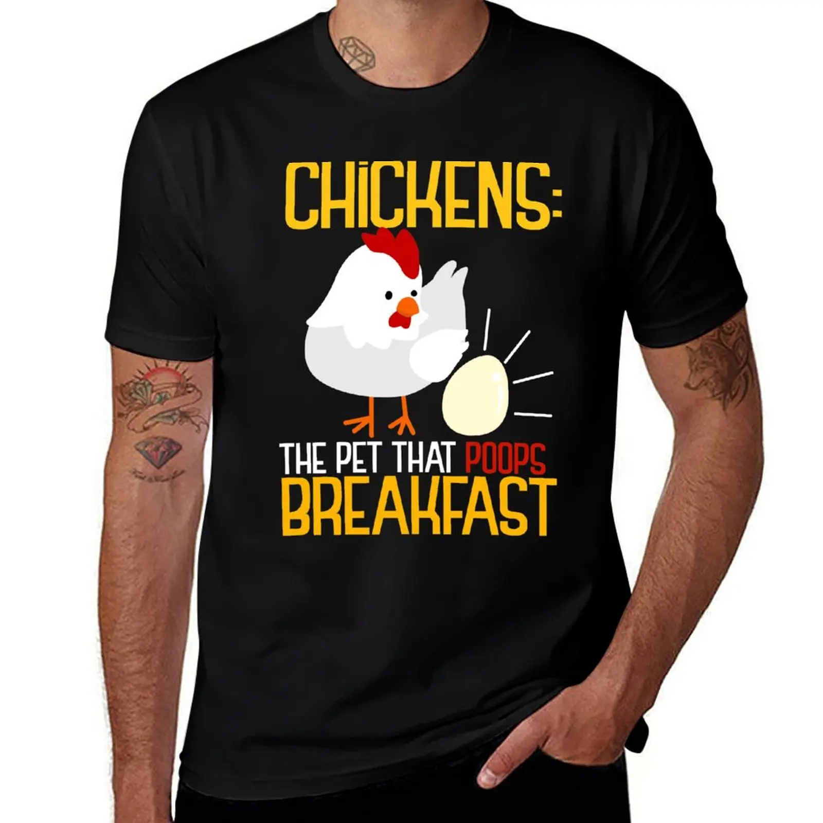 

Chickens - The Pet That Poops Breakfast 2 T-Shirt quick drying T-shirts oversize for a boy mens t shirts pack