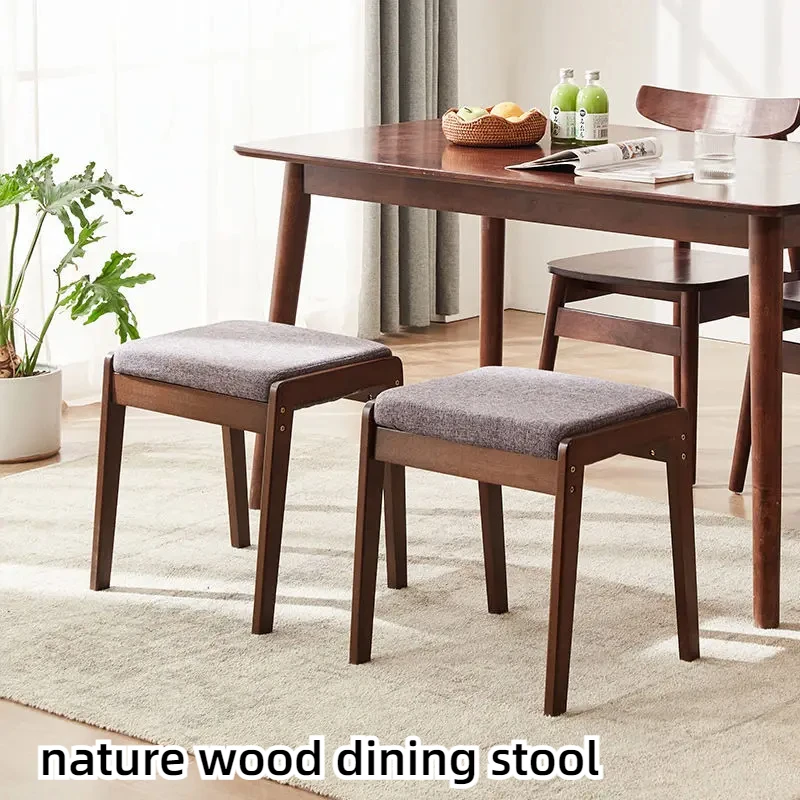 

Restaurant Dining Table Bench Chair Interior Kitchen Stools Wooden Chair Living Room Minimalist Bancos De Madera Home Furniture