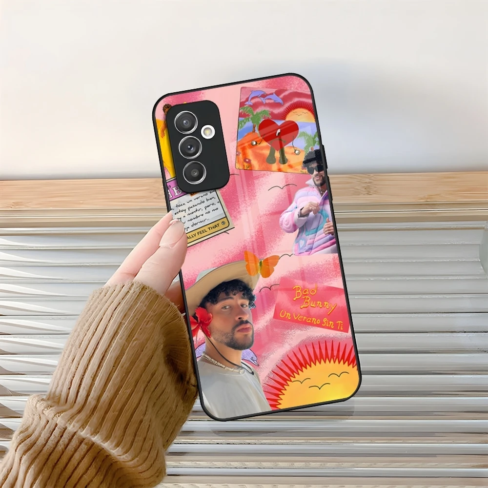 Un Verano Sin Ti Bad Bunny Square Liquid Phone Case Glass لهاتف سامسونج جالاكسي S24 S25 S21 S22 S20 S23 Ultra Fe Plus A34 A54 A24 A #2