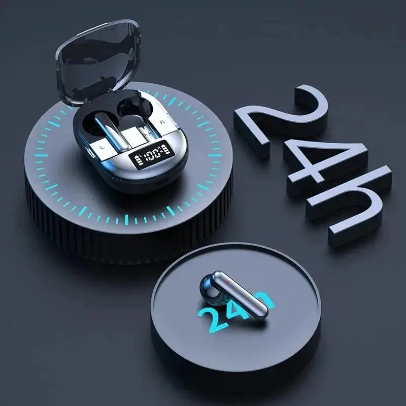 سماعات بلوتوث لاسلكية بشاشة رقمية K40 M50 مع ستيريو منخفض الكمون في تصميم الأذن مناسبة للترفيه والألعاب