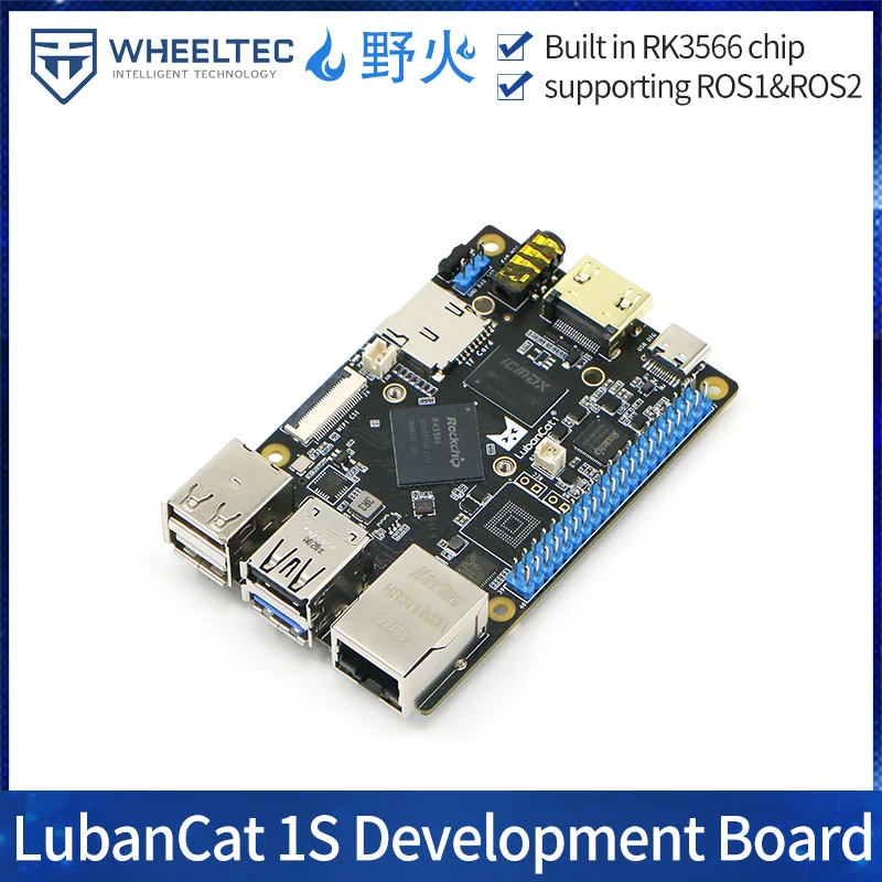 

Luban Cat 1S Wildfire ROS Макетная плата ubuntu Robot RK3566 Совместимая материнская плата Linux Raspberry Pi 4b