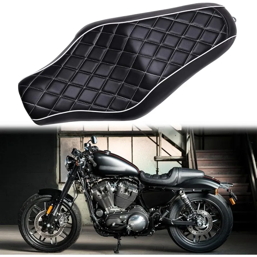 

Мотоциклетное двухместное сиденье водителя и пассажира, совместимое с Harley Davidson Sportster Iron XL883N XL1200N Forty Eight Seventy Two Cus