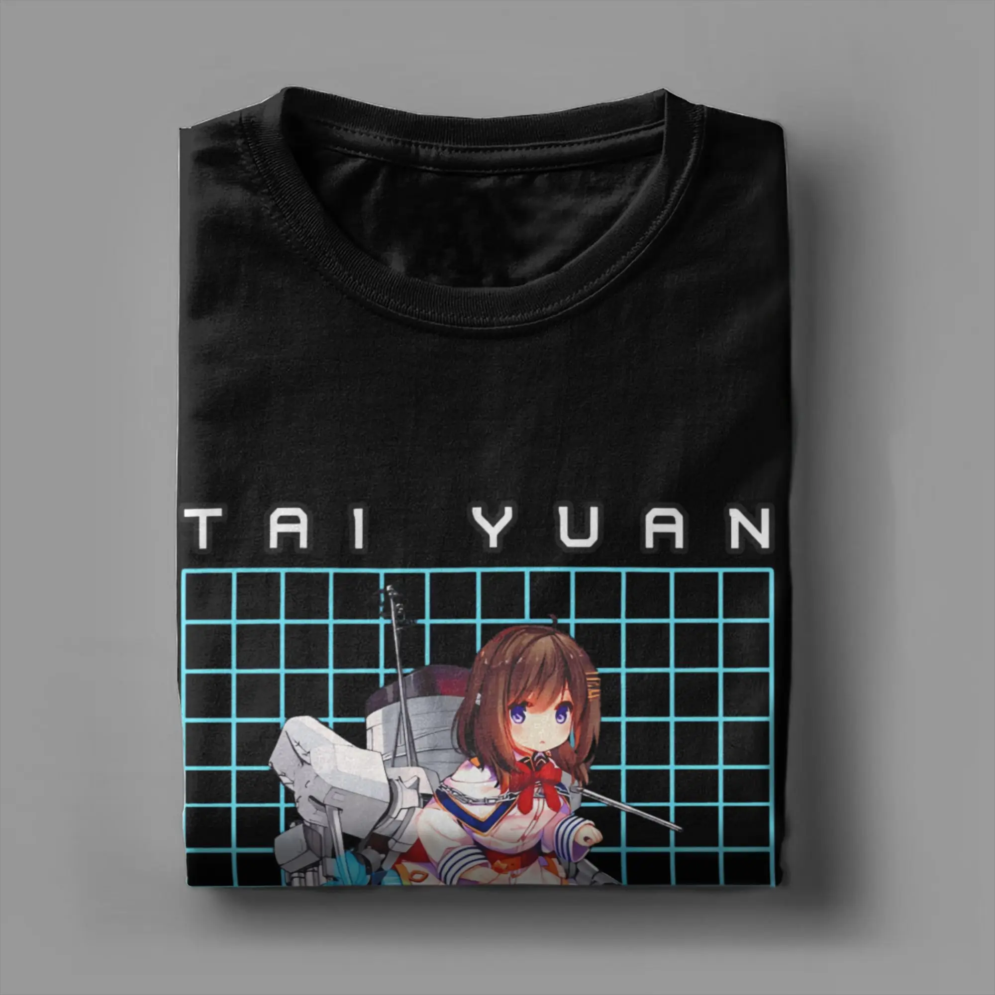 تي شيرت رجالي من Azur Lane Game تي شيرت تاي يوان ملابس قطنية فكاهة بأكمام قصيرة ورقبة مستديرة تي شيرت مطبوع تي شيرت