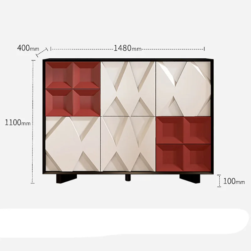 Vintage Home Living Room Cabinet Soft Minimalist Storage Cabinet Secure Removable Armario Sala Living Room Furniture
