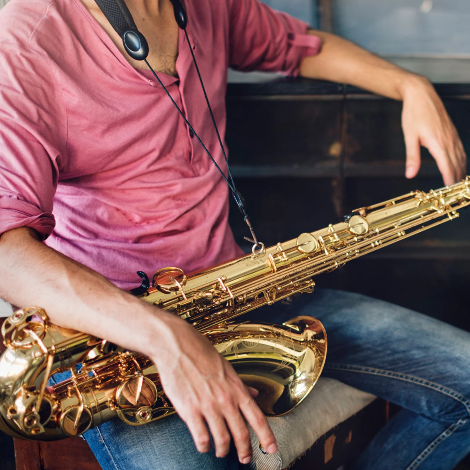 

Saxophone Strap Neck for Alto Tenor Straps Shoulder Harness Special Adjustable Durable Belt