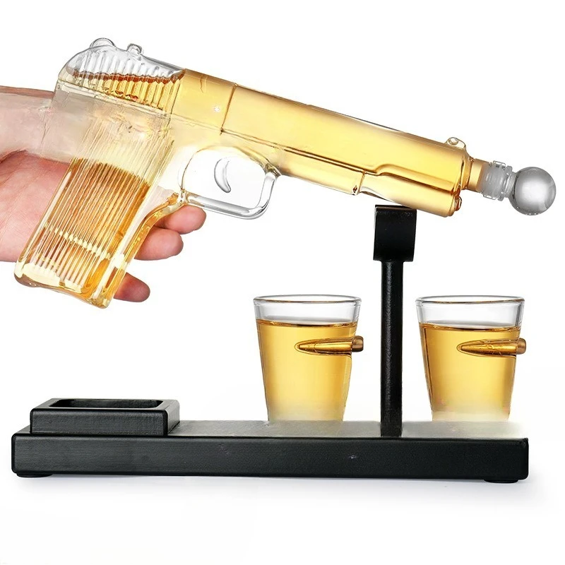 

Set High Borosilicate Glass with Cup Holder Decanter Set Red Wine Glasses