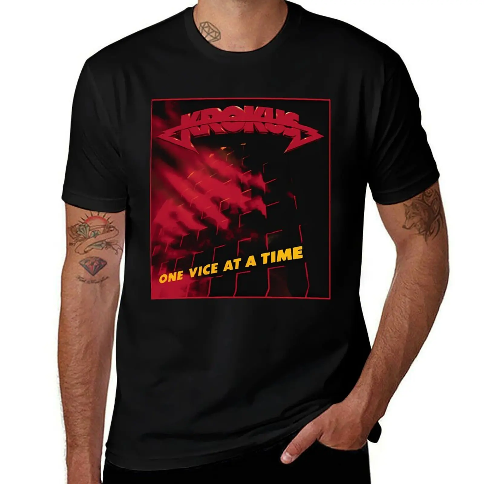 

Krokus Band T-Shirt aesthetic clothes graphics vintage anime shirt customizeds mens big and tall t shirts