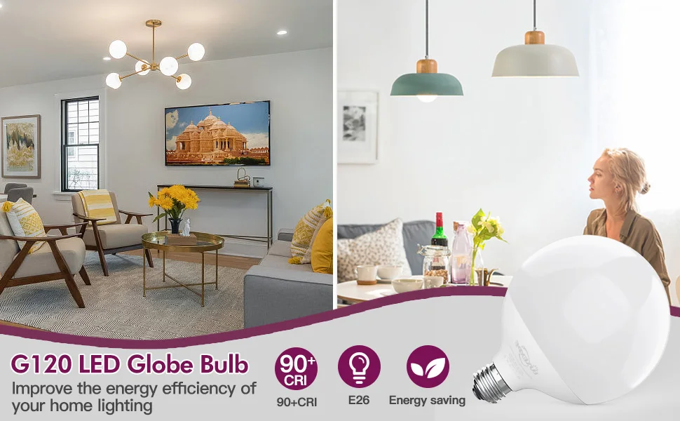 E27 LED Vintage Bulb G80 G95 G120 15W 20W 30W 230V Energy Saving Lamp Warm White Cool White Lighting Bulb