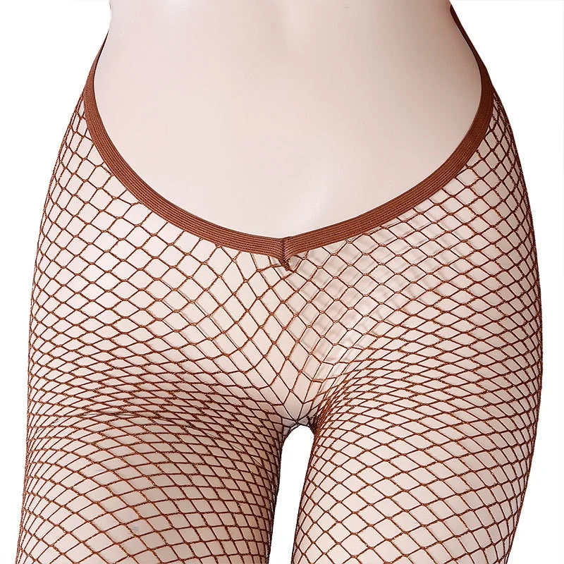 V-Ausschnitt Taille Glitzernde Netzstrumpfhose M XL Extra Große Dehnbare Performance-Bühnenstrumpfhose Damen Sommer Sexy Atmungsaktive Strümpfe – Detail 8